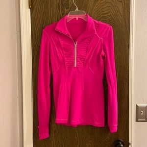 Lululemon hot pink pullover, size 4